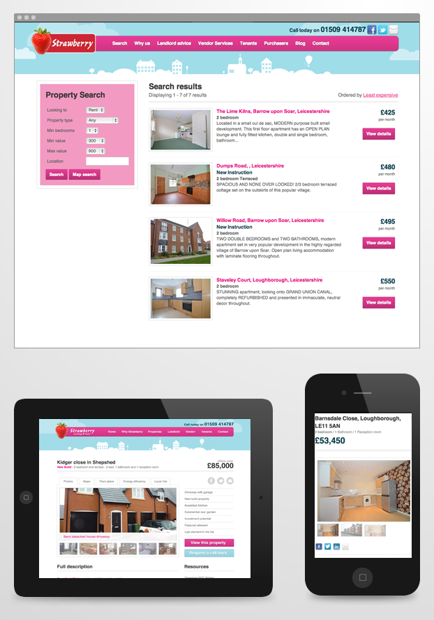 Examples of responsive layouts